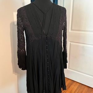 Chelsea and Violet black mini dress, size small.